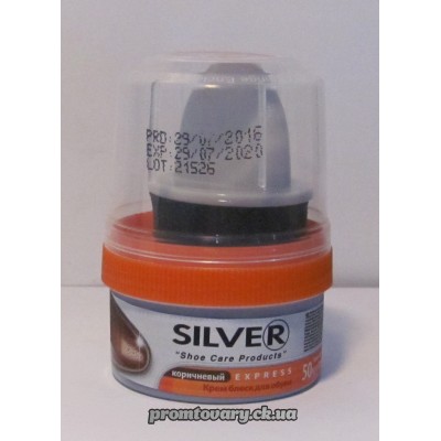 Кр.д/взуття Silver коричн. з губ./50мл