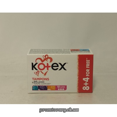 Тампон Kotex super /8шт**** Тампон Kotex super /8шт****