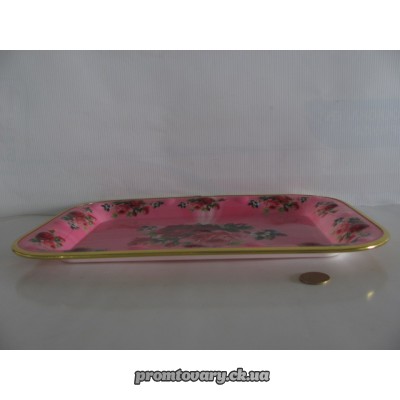Підніс прямокутн.малий кольор.з малюнком JCS №3425-10 d335х235 /шт