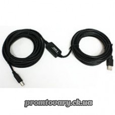 Кабель USB AM/BM 10м Viewcon VV013 активний (принтер, сканер)