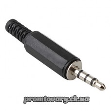 Штекер miniJAC 3,5mm 4pin стерео+video