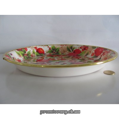 Підніс круглий малий кольор.з малюнком JCY №28 d280 /шт