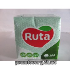 Серветка Рута мала 24х24 зелена /100шт