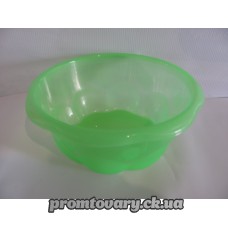 Миска пласм. харч. Полімерагро 1,6л кольор.прозор.Цветок /шт