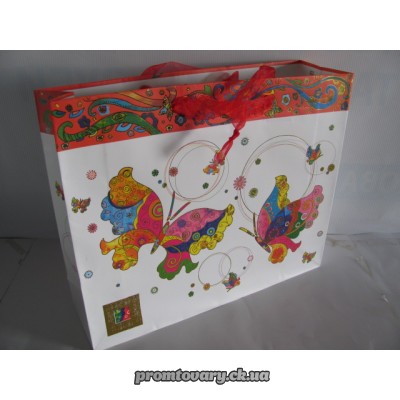 Сумка д/подарунків гориз. 23x35x12 /шт