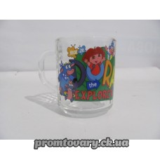 Чашка скло прозора з малюнк. офіс дитяча 200мл /шт арт.11с1566,8105