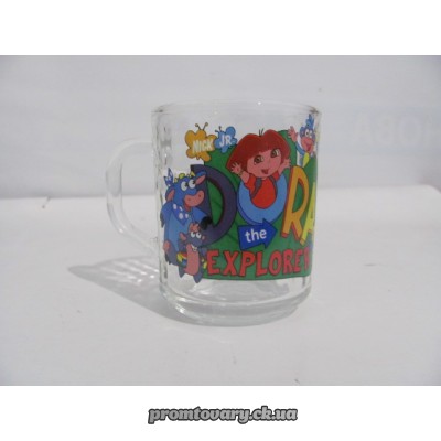 Чашка скло прозора з малюнк. офіс дитяча 200мл /шт арт.11с1566,8105