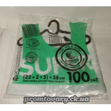 Пакет майка Comserv 22х38 білі /100шт