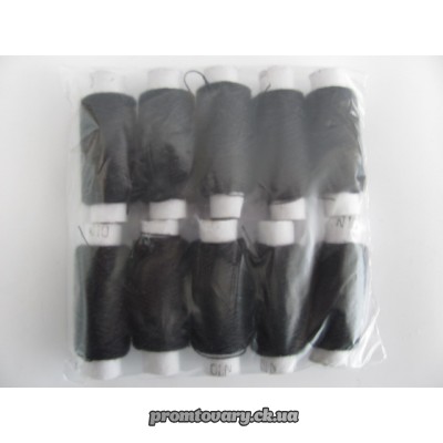 Набір ниток №10 чорні /10шт