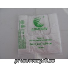 Пакет майка Comserv 16х30 /100шт