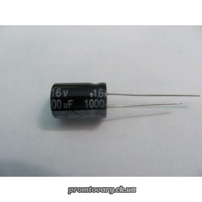 Конденсатор 1000µF 16v 105° d10 h16