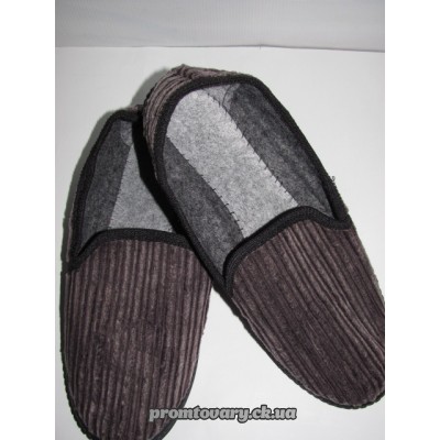 Тапочки ткань чоловічі Steр Україна (вельвет) 42р./шт