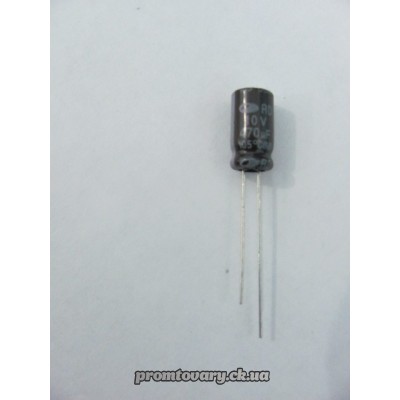 Конденсатор 470µF 10v 105° d6,3 h11
