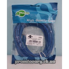 Кабель UTP Patch cord Cat5e 5 м Atcom 24AWG синій Кабель UTP Patch cord Cat5e 5 м Atcom 24AWG синій
