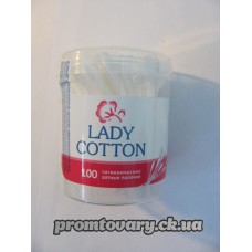 Ватні палички Lady Cotton кругла кор. /100шт