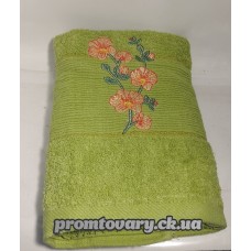 Рушник банний середн. Квітка полоса махр. 480*1000мм/шт
