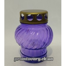 Лампадка скло кольорова середня /шт