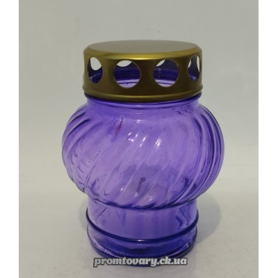 Лампадка скло кольорова середня /шт