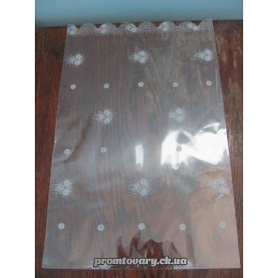 Пакет для подарунків прозорий 390х250 /шт