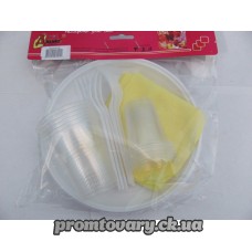 Тар.одн. Діоніс+вилки+стакан.+чарка+серветки /комплект дорожній на 6персон