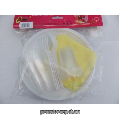 Тар.одн. Діоніс+вилки+стакан.+чарка+серветки /комплект дорожній на 6персон