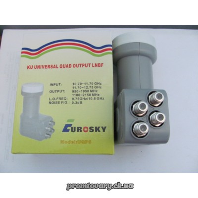 Sat-конвектор Un.Quad (4) Eurosky UQP5 0,3dB