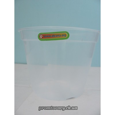 Горшок д/вазон дренажний Алеана d14см h10.5 (1,06л) прозорий ./шт