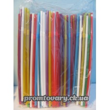 Трубочки кольорові д/коктейл./200шт