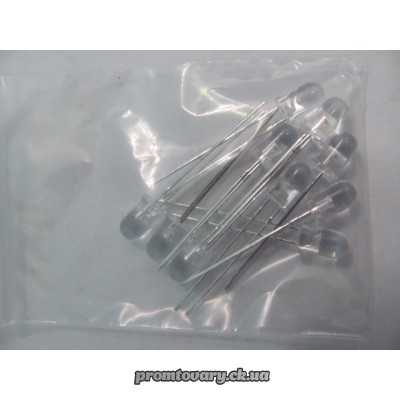 ІК випромінювач L53F3C(ф5h9)Kingbright 940nm,30°,20mW,50mA,1.2-1.5VDC,лінза прозора