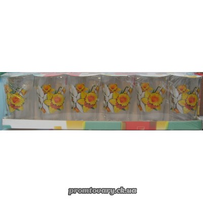 Стакан набір з мал. Прем'єра 250мл низькі /6шт арт.8223