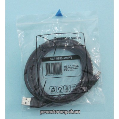 Кабель USB AM/miniUSB(4pin) 1,8м Gembird CCР-USB2-AM4P-6