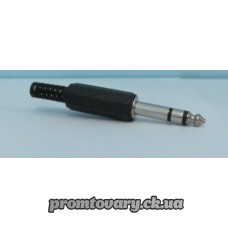 Штекер JAC 6,3mm для мікрофона стерео