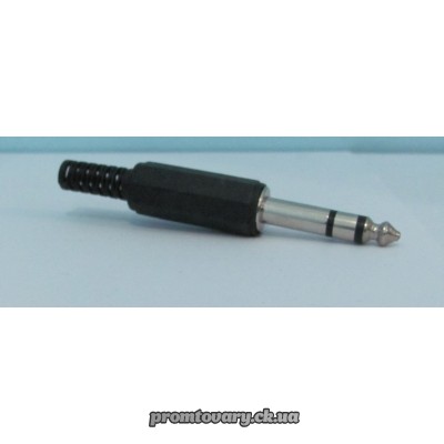 Штекер JAC 6,3mm для мікрофона стерео