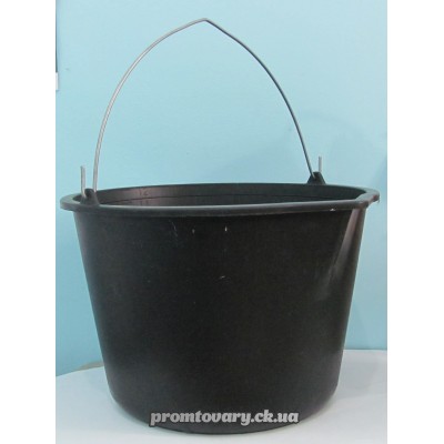 Відро пл. госп. 12л мет. ручка Будівельне з міркою з носиком  /шт