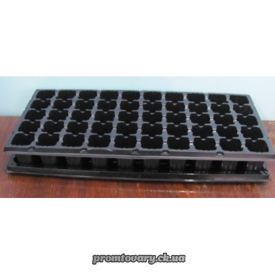 Лоток д/розсади прямокутний з піддоном 50 ячейки (33*19,5*8см) /шт