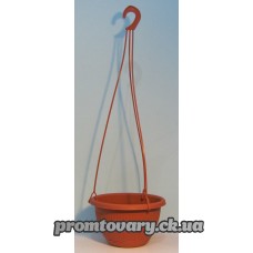 Горшок д/вазон.з підвіс.Т-5 №1 з/підст корич.d16 h10 (1л) /шт