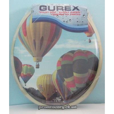 Кришка д/унітаза Gurex м'яка з малюнком /шт