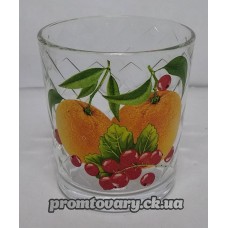 Стакан скло з мал. Флорина 250мл /Квіткова симфонія 285мл