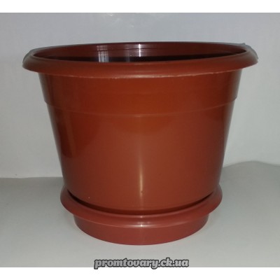 Горшок д/вазон.Финка з/підст.d14 h110 1.1л.кор./шт