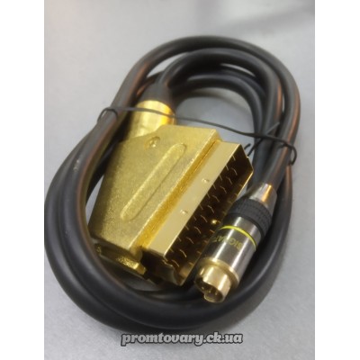 З'єднувач Скарт-S-video Gold 1,2m