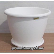 Горшок д/вазон Верона з підст.d35см h27 15л біл./шт