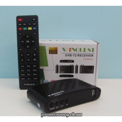 Ефірний тюнер WinQuest Mini+ DVB-T2/T, mp4, USB, HDMI ,IP-TV, YouTube гар.6міс
