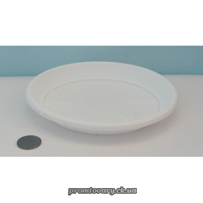 Поддон д/горшка d13см білий тера №20