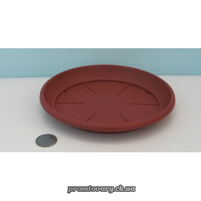 Поддон д/горшка d13см коричн. тера №20