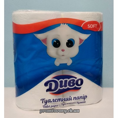 АкціяПапір туал. Диво Soft двошар. /4 шт АкціяПапір туал. Диво Soft двошар. /4 шт