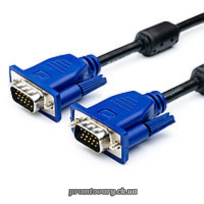 Кабель VGA сигнальний 1,5м Atcom 2ферит. 