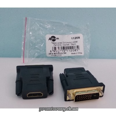 Перехідник DVI (male) 24pin  to HDMI (female)