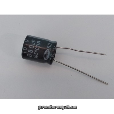 Конденсатор 680µF 16v 105° d10 h12