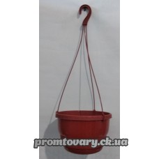 Горшок д/вазон.з підвіс.Пітунья з/підст d21 h14,5 3л кор./шт