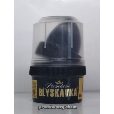 Кр.д/взуття Blyskavka чорний з губ./50мл